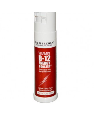 Dr. Mercola, Booster d'énergie de la vitamine B-12, saveur cerise naturelle, 85 fl oz (25 ml)