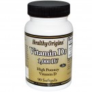 Healthy Origins, Vitamin D3, 1000 IU, 90 Softgels