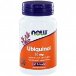 Ubiquinol 50 mg (60 softgels) - NOW Foods