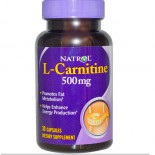 Natrol, L-Carnitine 500 mg, 30 Capsules