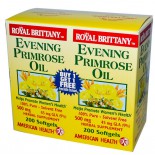 American Health, Royale Bretagne huile d'onagre 500 mg, 2 bouteilles, 200 gélules chaque