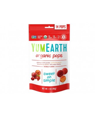 Organic Pops - Assorted Flavors 14 Pops (85 Gram) - Yummy Earth