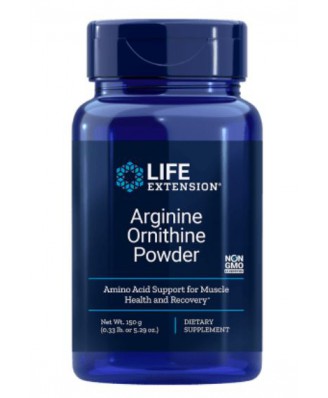Arginine Ornithine Poeder 150 Grams (5.29 Oz) - Life Extension