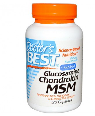 Doctor's Best, Glucosamine Chondroitin MSM, 120 Capsules