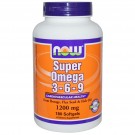Super Omega 3 - 6 - 9, 1200 mg (180 Softgels) - Now Foods