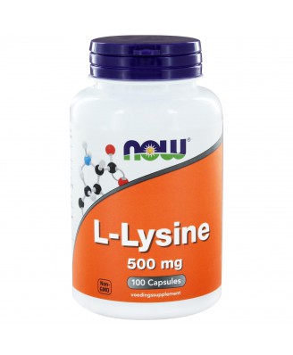 L-Lysine 500 mg (100 caps) - NOW Foods