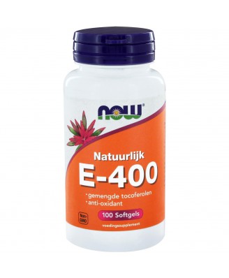 E-400 gemengde tocoferolen (100 softgels) - NOW Foods