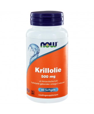 Krillolie 500 mg (60 softgels) - NOW Foods