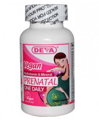Deva, prénatal, Multivitamin & minéral un quotidien, 90 comprimés