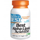 Doctor's Best, Best acide Alpha-lipoïque, 600 mg, 60 capsules végé