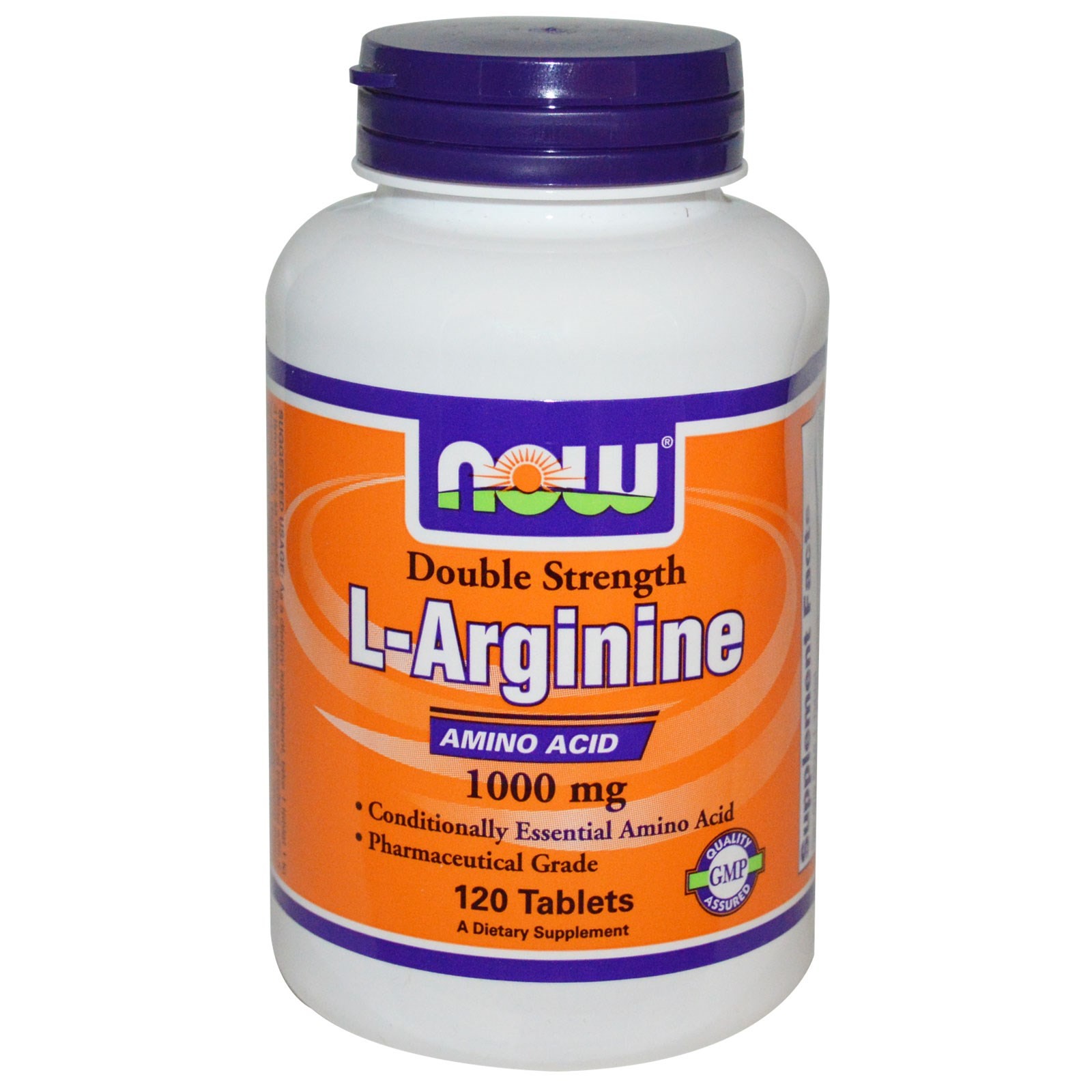 Acheter L-Arginine 1000 mg (120 Tablets) - Now Foods - Arginine
