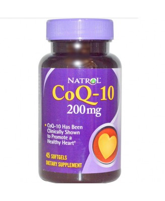 Natrol, Co-Q10 200 mg, 45 gélules