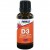 La vitamine D3 liquide 1000 IE (30ml) - Now Foods