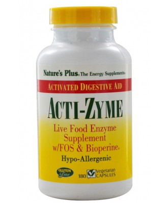 Acti-Zyme (180 Vegetarian Capsules) - Nature's Plus